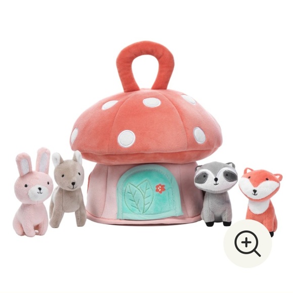 Lambs & Ivy Other - Lambs & Ivy Interactive Plush Mushroom House with Stuffed Animal Toys